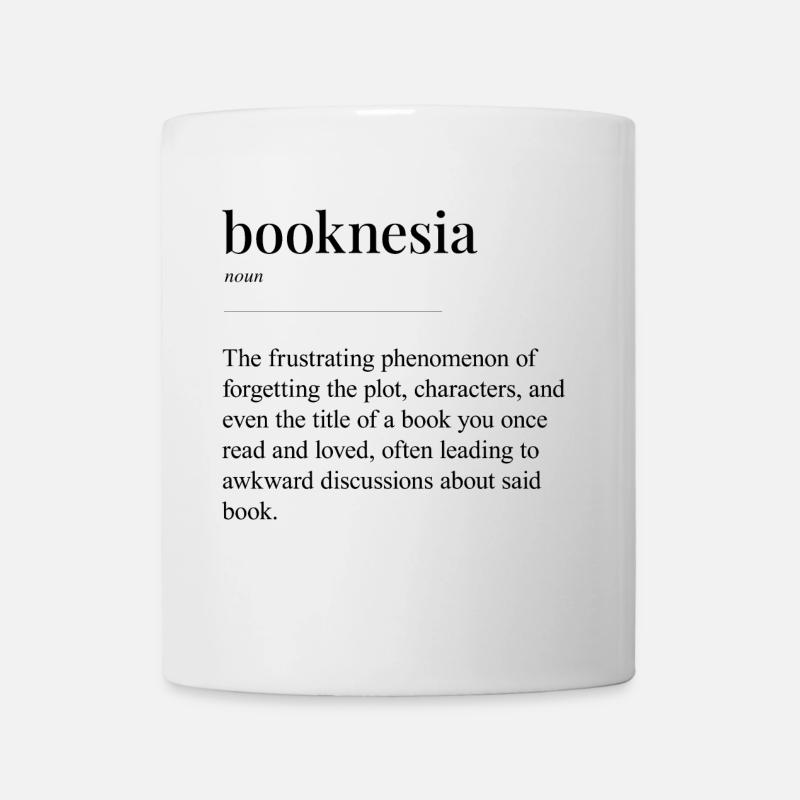 booknesia - funny dictonary meaning - Mug - white