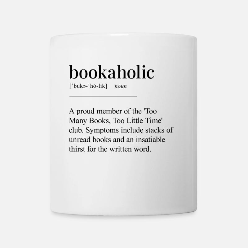 bookaholic - dictionary meaning funny - Mug - white