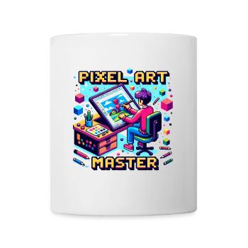 Maître du pixel art - Mug blanc - blanc - Devant