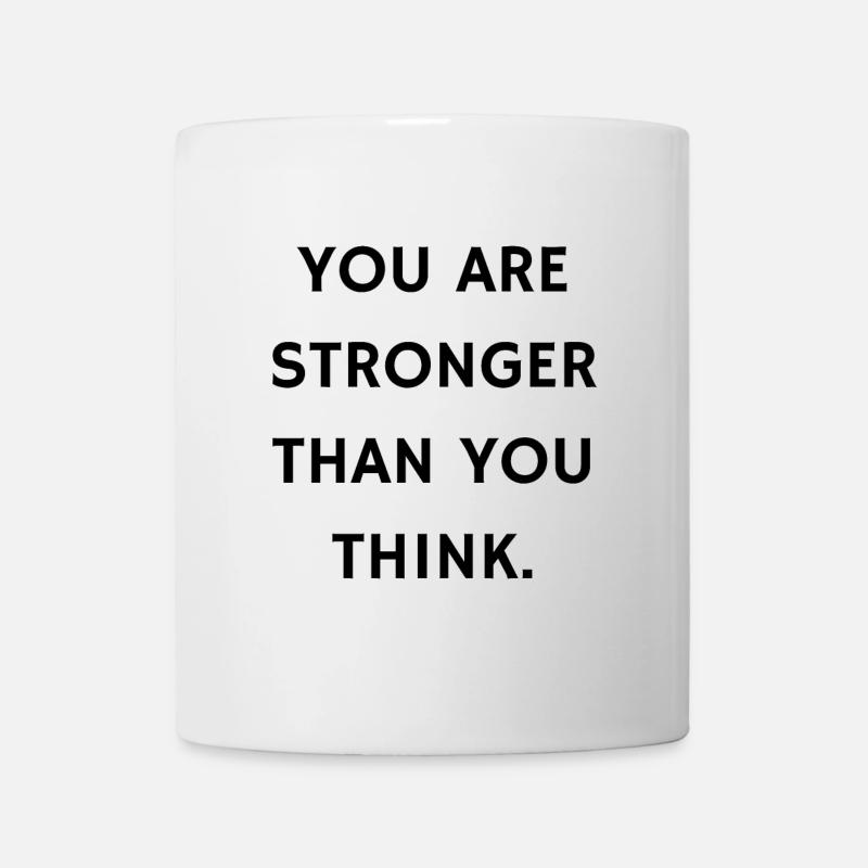 Empowering Strength Quote Design - Mug - white