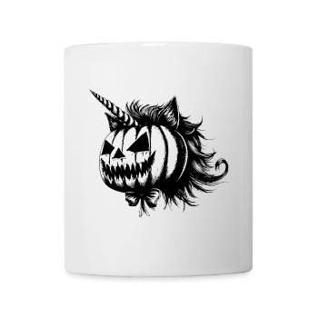 Chat-Licorne d'Halloween - Mug blanc - blanc - Devant