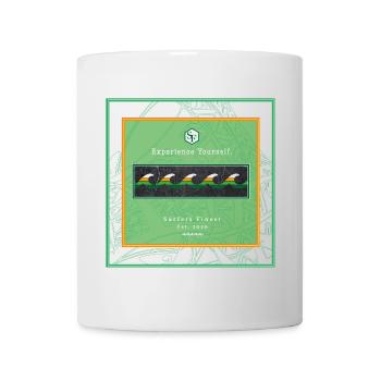 Surf Design Wellen Logo - Tasse - Weiß - Vorne
