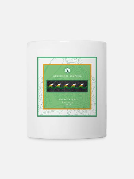 Surf Design Wellen Logo - Tasse - Weiß