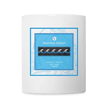 Surf Design Wellen Logo polynesisch - Tasse - Weiß - Vorne