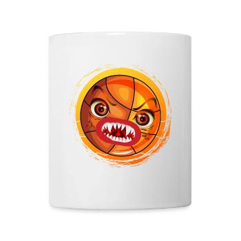 HALLOWEEN KOSTÜME - BASKETBALL SPORT - MONSTER - Tasse - Weiß - Vorne