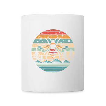 Retro Sunset Bee - Mug - white - Front