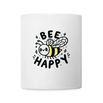 Bee Happy - Tasse - Weiß - Vorne