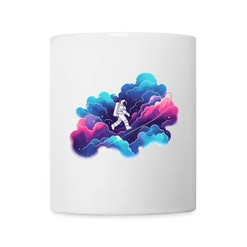 Astronaut in the Colorful Nebula: Space Hike - Mug - white - Front