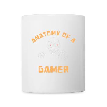 Anatomy Of A Gamer Skeleton Hand Funny - Mug - white - Front