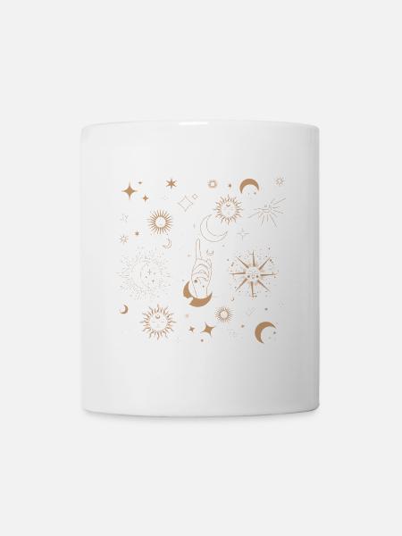 Stellar Golden Sun and Moon - Mug - white