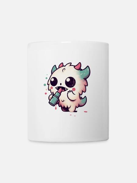 Maquillage et monstres - Mug blanc - blanc