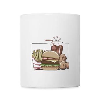 Fast food >> framed - Mug - white - Front