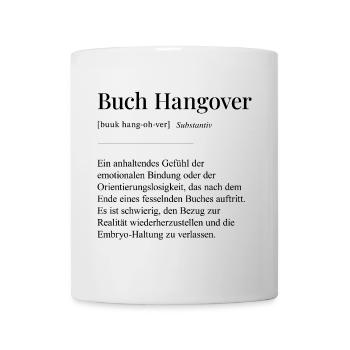 Buch Hangover - Tasse - Weiß - Vorne