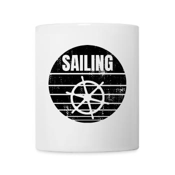 Segelboot Steuerrad - Tasse - Weiß - Vorne