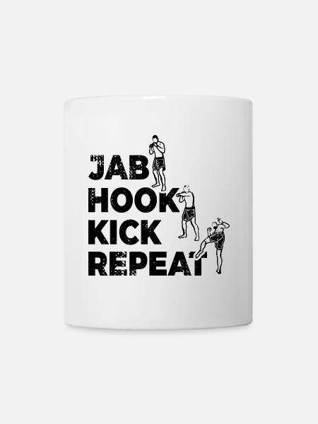 Kickboxer Routine - Tasse - Weiß