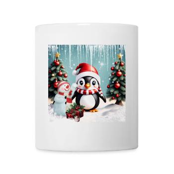 Pingouin drôle mignon - Mug blanc - blanc - Devant