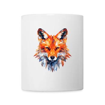 Renard, Polygone, Renards, Forêt, Renard Arctique, Animal - Mug blanc - blanc - Devant