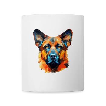 Hund Polygon Hundeliebhaber Hundebesitzer Hunde - Tasse - Weiß - Vorne