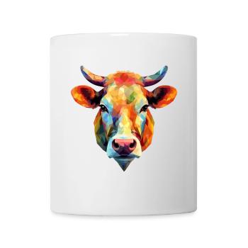 Cow Polygon Calf Cattle Bull Cows - Mug - white - Front