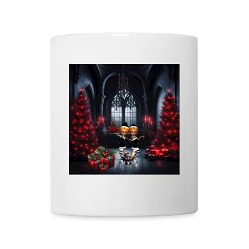 Little dark elves celebrate Christmas - Mug - white - Front