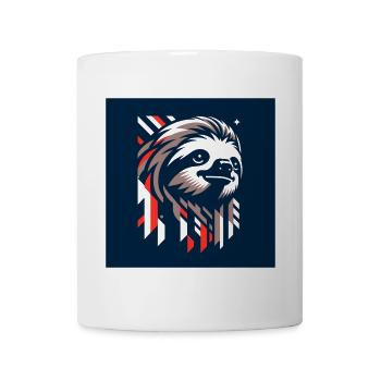 Geometric otter in the moonlight - Mug - white - Front
