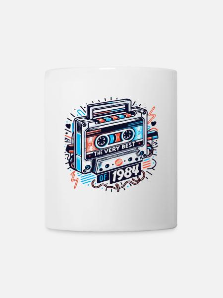 1984 Vintage Jahrgang Geburtstag Retro Geschenk - Tasse - Weiß