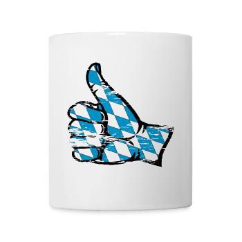 Bayern Flagge alles in Ordnung Symbol used - Tasse - Weiß - Vorne