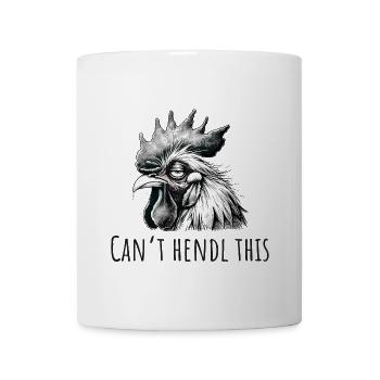 can t hendl this hahn müde lustig hangover - Tasse - Weiß - Vorne