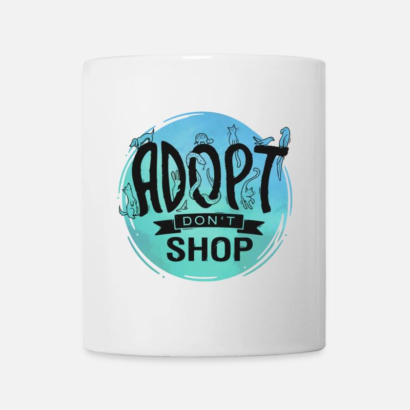 Adopt Don't Shop - Tasse - Weiß