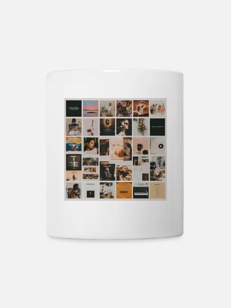 Nach oben Mosaik Musik - Tasse - Weiß