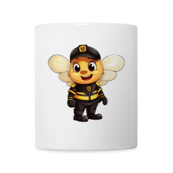 Police des abeilles - Mug blanc - blanc - Devant