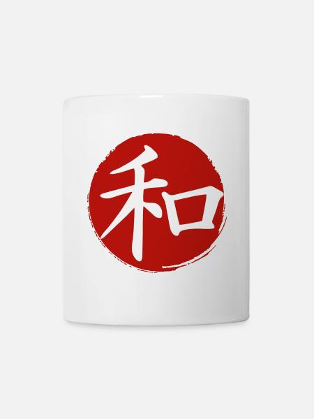 J-Peace (dark) - Mug - white
