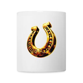 Horseshoe | Glücks-Hufeisen - Tasse - Weiß - Vorne