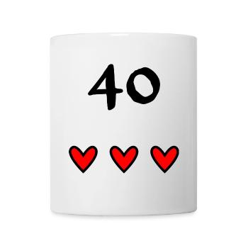 ANNIVERSARY. HAPPY BIRTHDAY. HAPPY BIRTHDAY. - Mug - white - Front