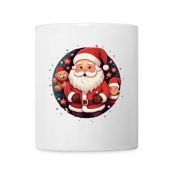 Lustiger Weihnachtsmann zu Weihnachten - Tasse - Weiß - Vorne