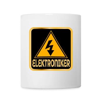 BERUFE ELEKTRONIKER ELEKTROTECHNIK - Tasse - Weiß - Vorne