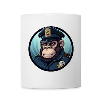 Police Gorilla - Mug - white - Front