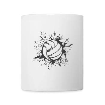 volleyball explosion grafik beachvolleyball Smbol - Tasse - Weiß - Vorne