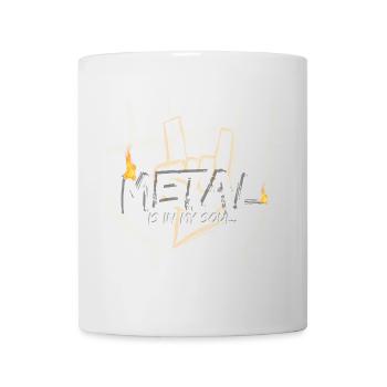 Le métal dans mon âme - Mug blanc - blanc - Devant