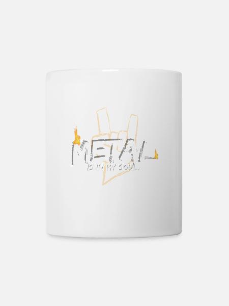Le métal dans mon âme - Mug blanc - blanc