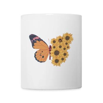 Butterfly Summer Sunflowers - Mug - white - Front
