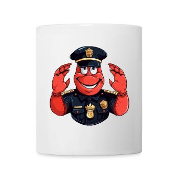 Hummer Polizist - Tasse - Weiß - Vorne