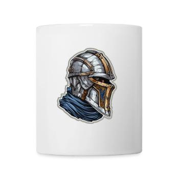 Fantasy Ritter Portrait – Cartoon Knight Design - Mug - white - Front