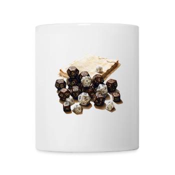W20 Mit Rollenspielbogen Fantasy RPG Shirt - Tasse - Weiß - Vorne