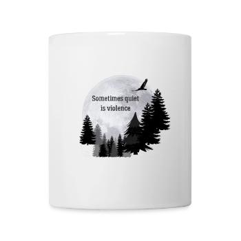 Moon. Sometimes quiet is violent - Mug - white - Front