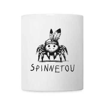 spinnetou wortspiel spinne lustig winnetou - Tasse - Weiß - Vorne