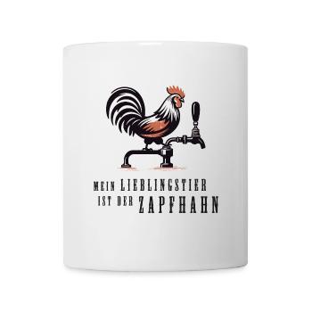mein lieblingstier ist der zapfhahn bier lustig - Tasse - Weiß - Vorne