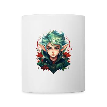 Elven Portrait with Long Ears Fantasy Shirt - Mug - white - Front