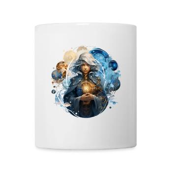 Magierin Im Zeitstrudel Fantasy RPG Shirt - Tasse - Weiß - Vorne