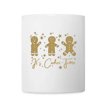 It’s Cookie Time – Gingerbread Design - Tasse - Weiß - Vorne